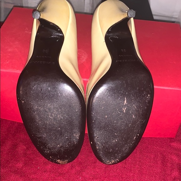 Burberry Taupe Patent Pumps - Picture 8 of 8